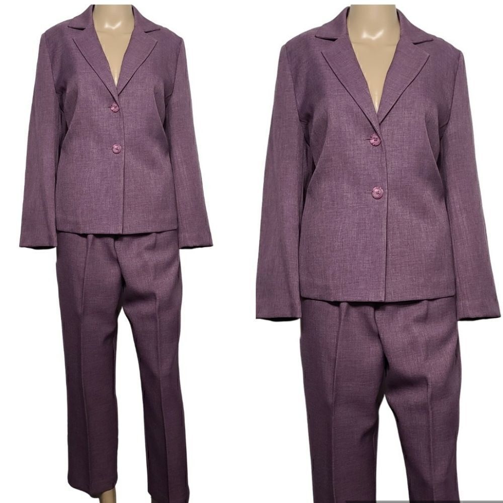 Alfred Dunner Purple Pant Suit
